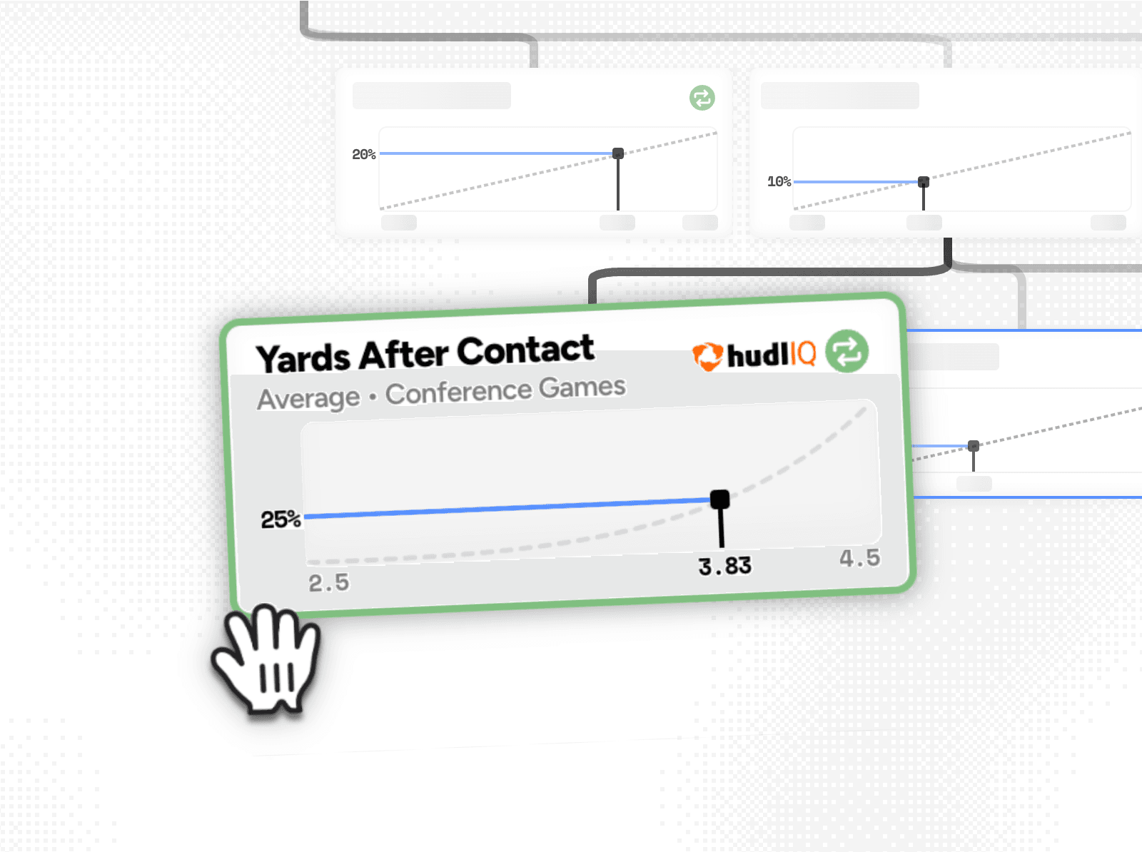 Model building canvas interface preview