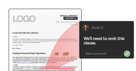 Redlines & workflows